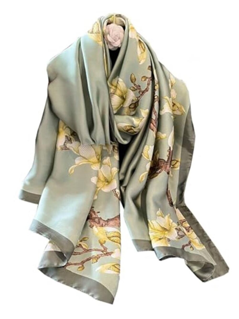 Dress Scarves Shawl Wraps Long Silky Scarf for Women Dressy Fashion Lightweight